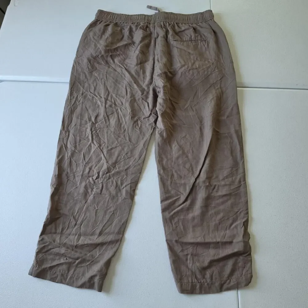 Cozy Earth Lounge Pants Mens Large Brown Sweatpants Rayon Tencel Relaxed